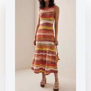Ulla Johnson Gaia Dress
Cotton Knit Sleeveless Midi Dress size medium EUC